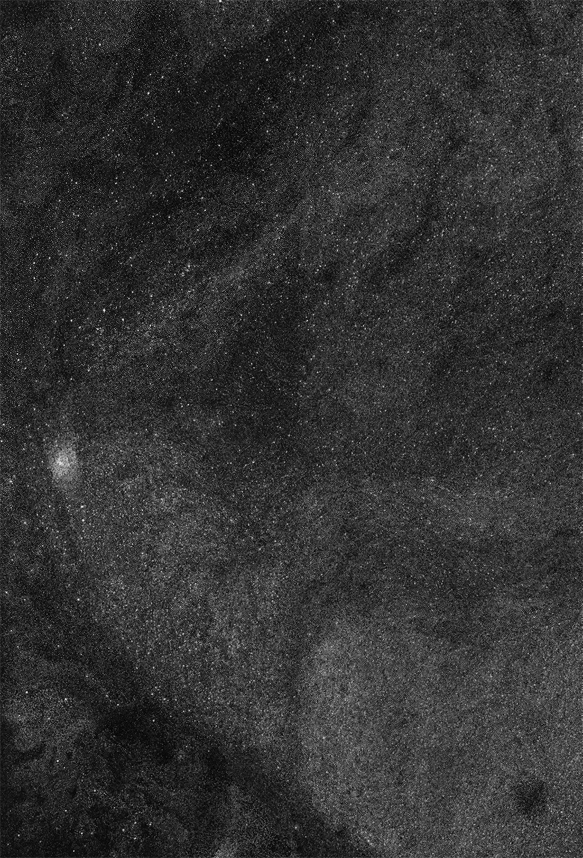 <hr/><strong>N51° 04‘ 37‘‘ E13° 45‘ 04 - I</strong><br />
Zeichnung<br />Pigmenttinte auf Papier<br />
80 x 60 cm